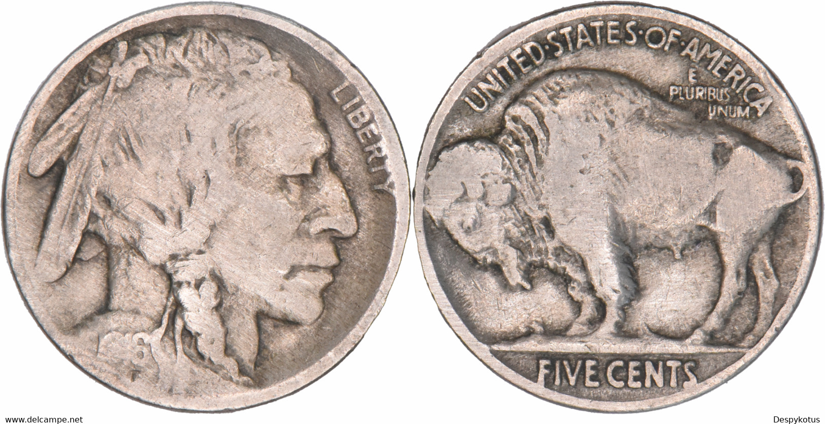 Etats-Unis - 1916 - Five Cents Buffalo - Km#134 - 07-024 - 1913-1938: Buffalo
