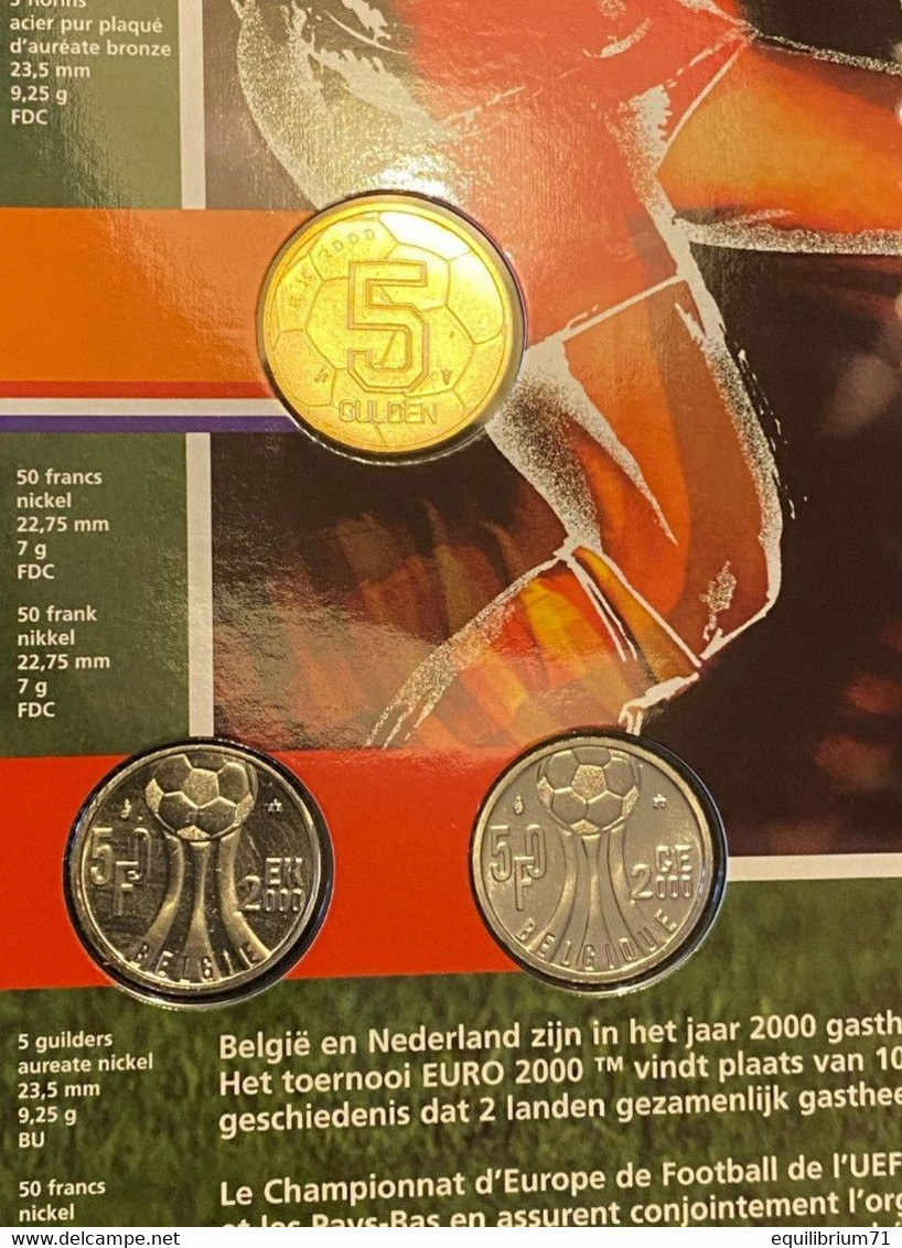 FLEURS DE COINS / STEMPELGLANS / STEMPELGLANZ / BRILLIANT UNCIRCULATED COINS - FDC - Euro 2000 Belgique-Pays Bas - FDC, BU, BE & Estuches