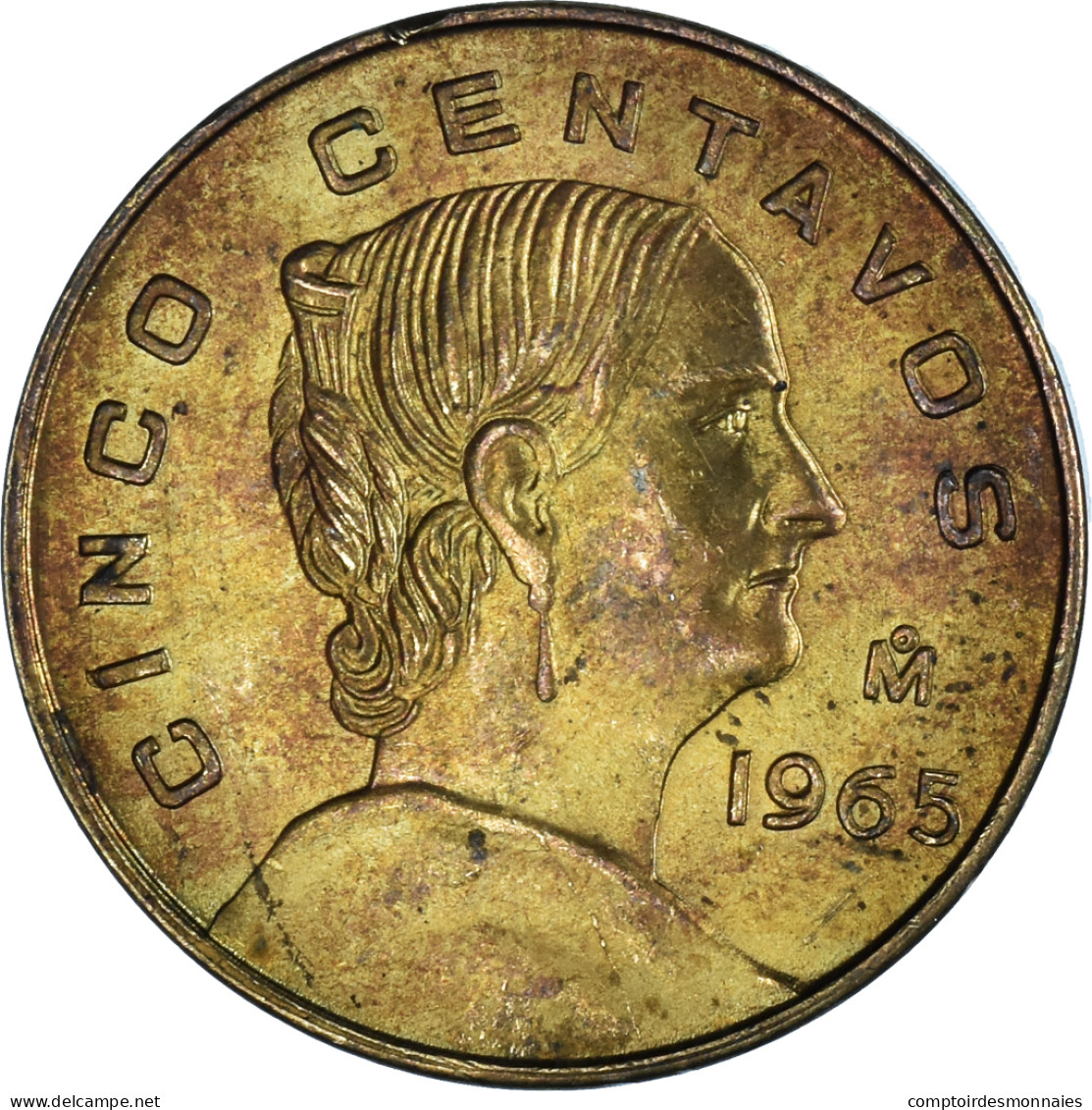 Monnaie, Mexique, 5 Centavos, 1965 - Mexique