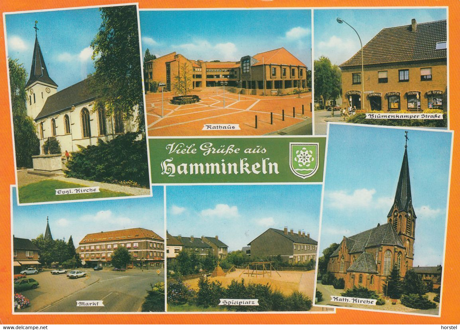 D-46499 Hamminkeln - Alte Ansichten - Rathaus - Markt - Kirche - Cars - Oberhausen