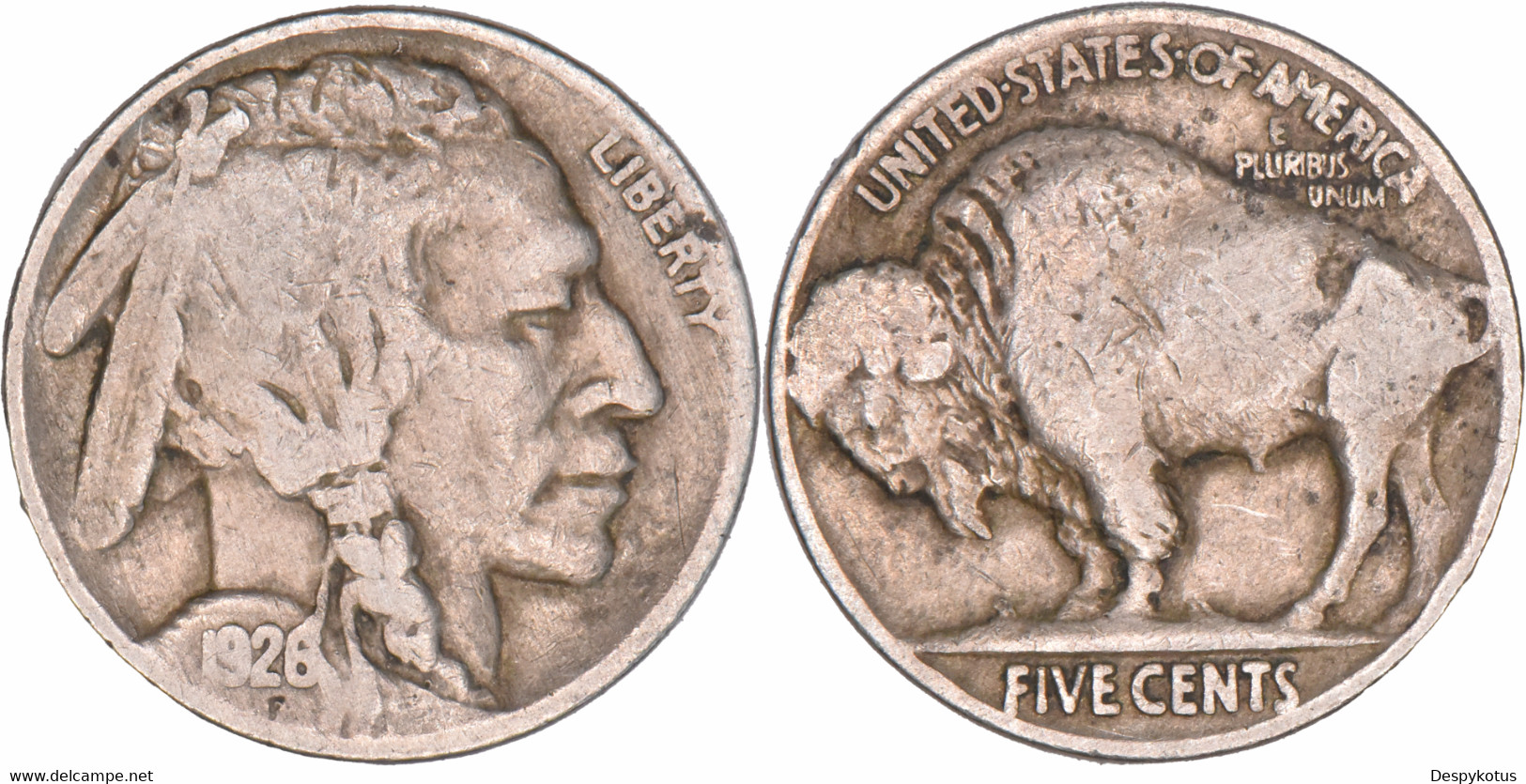 Etats-Unis - 1926 - Five Cents Buffalo - Km#134 - 07-028 - 1913-1938: Buffalo