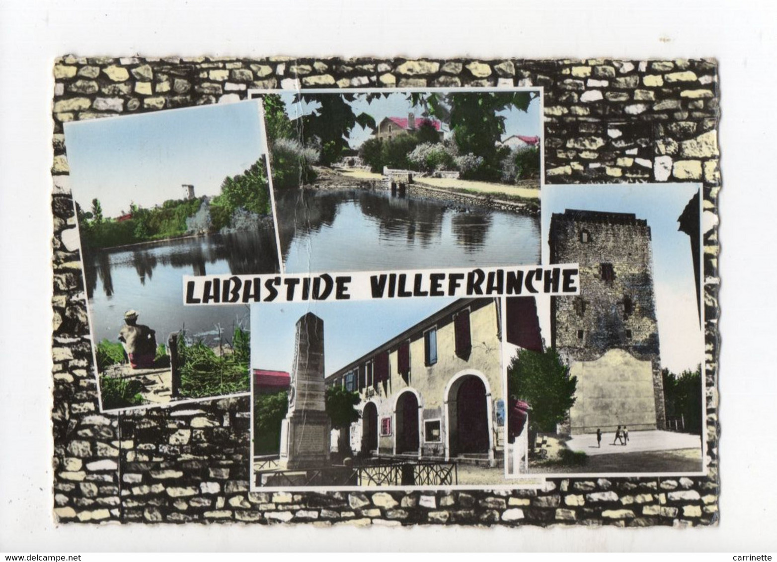LABASTIDE VILLEFRANCHE - 64 - Béarn - L'Etang, La Mare, Vieille Tour Carrée D'un Ancien Château, La Mairie - Bearn
