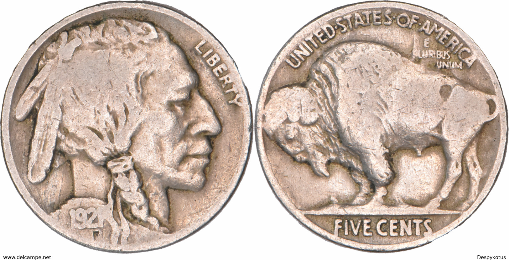 Etats-Unis - 1921 - Five Cents Buffalo Nickel - Km#134 - 07-032 - 1913-1938: Buffalo