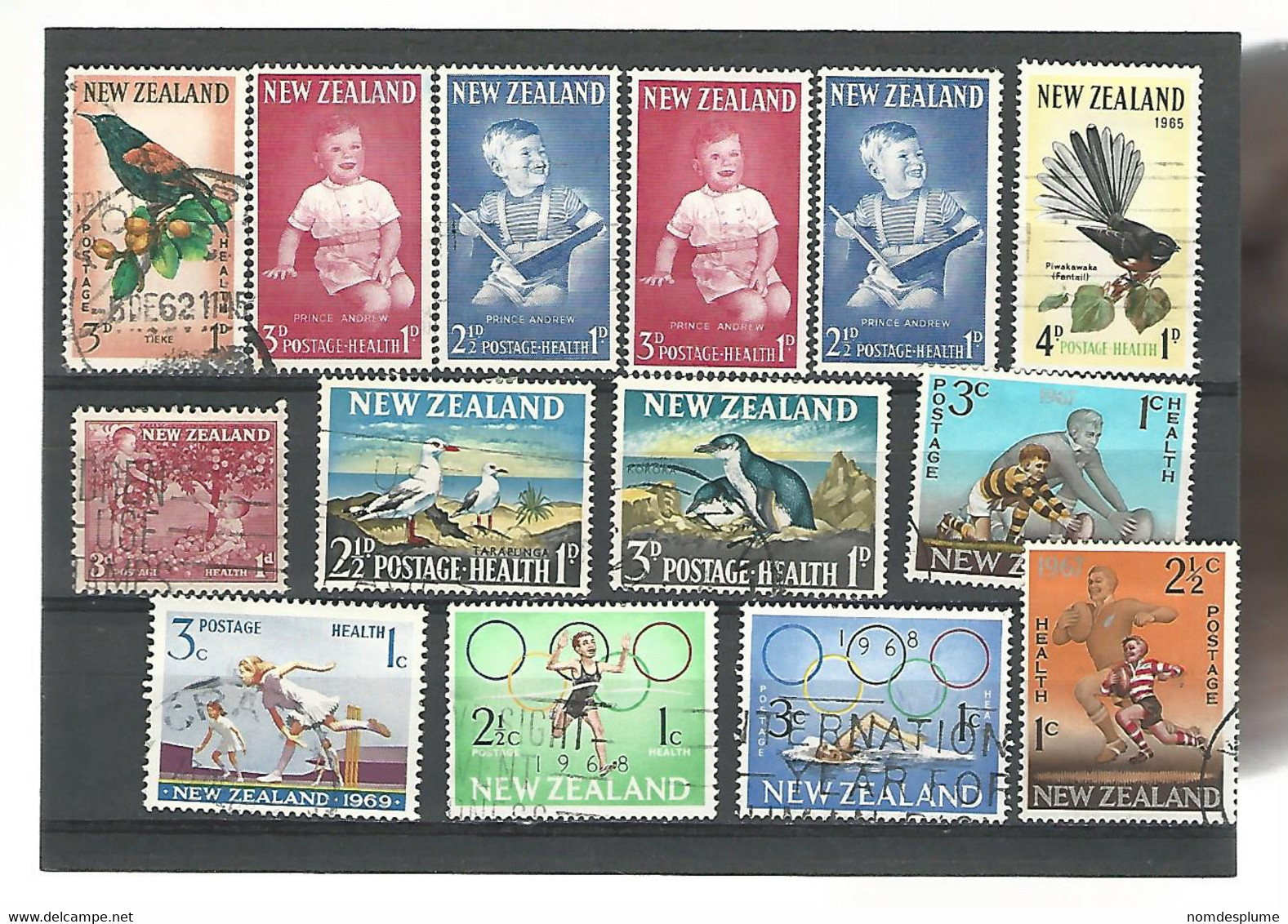 56093 ) Collection New Zealand Postmark Semi Postal - Verzamelingen & Reeksen