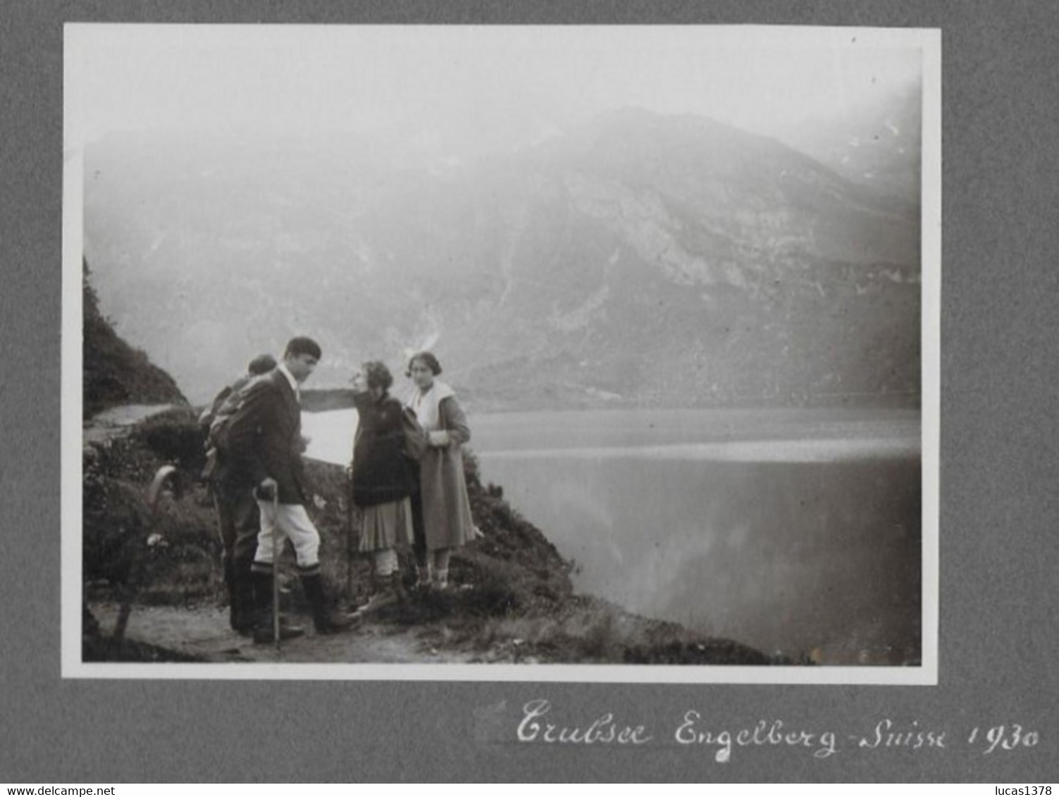 SUISSE / 2  TRES BELLES ET GRANDES PHOTOS / TRUBSEE ENGELBERG 1930 - Trub