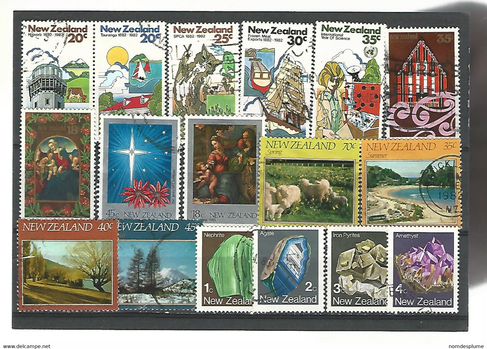 56106 ) Collection New Zealand  Postmark - Verzamelingen & Reeksen