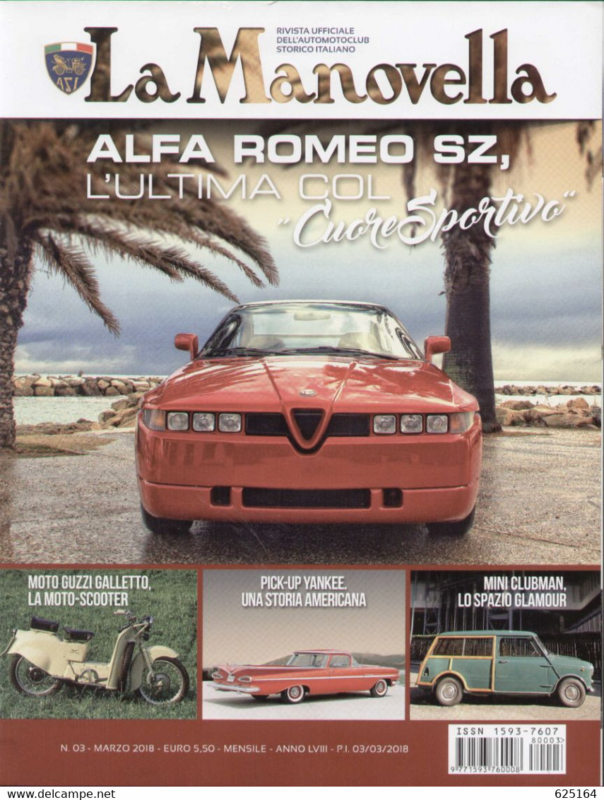 Magazine LA MANOVELLA  2018 No 3 Marzo ASI Auto Moto Storiche - Motori