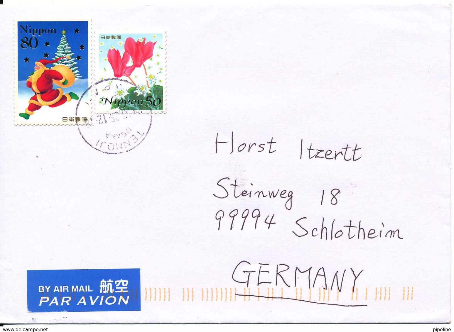 Japan Cover Sent Air Mail To Germany 23-11-2005 Topic Stamps - Lettres & Documents