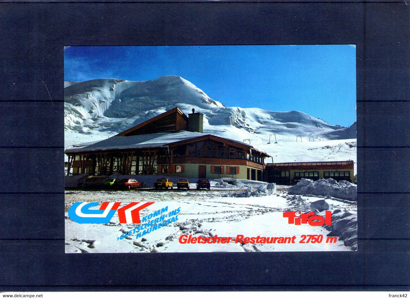 Autriche. Kaunertaler Gletschebahnen. Carte Moderne - Kaunertal