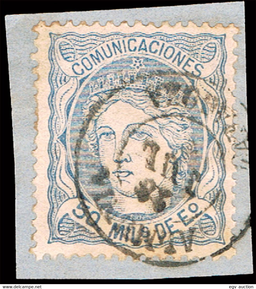 Zaragoza - Edi O 107 - Fragmento Mat Fech. Tp.II "Almunia" - Used Stamps