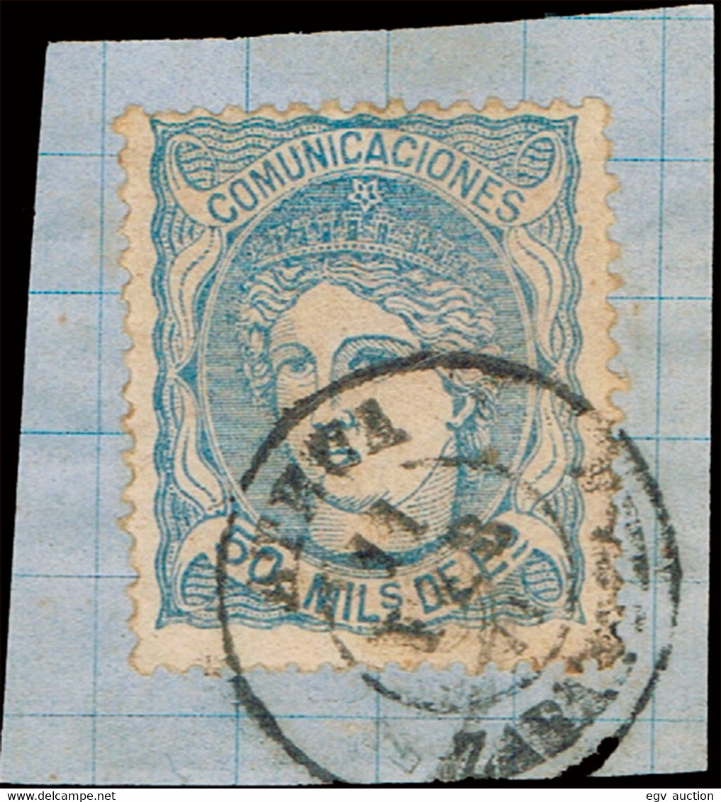 Zaragoza - Edi O 107 - Fragmento Mat Fech. Tp.II "Ateca" - Used Stamps
