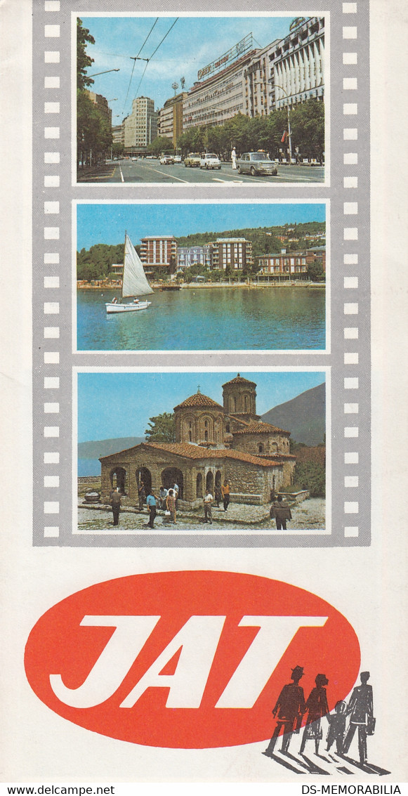 JAT Yugoslav Airlines Advertising Prospect Brochure Beograd Zagreb Dubrovnik ... - Flugmagazin