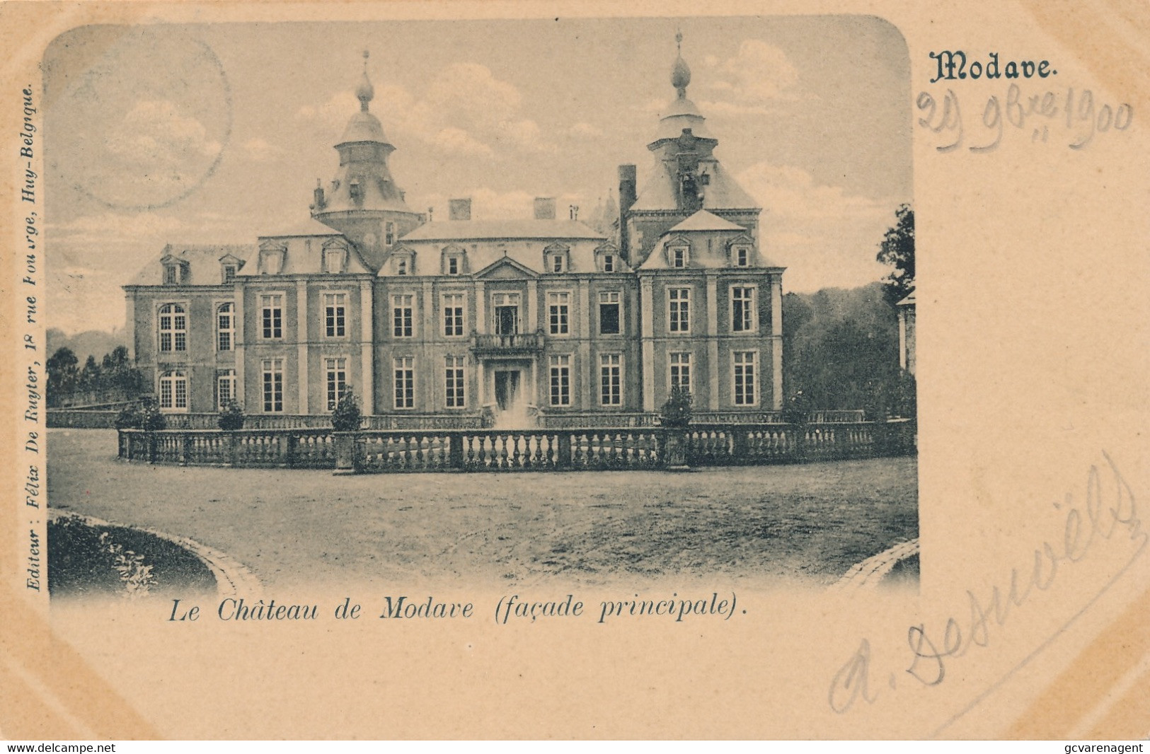 MODAVE  LE CHATEAU DE MODAVE      2 SCANS - Modave