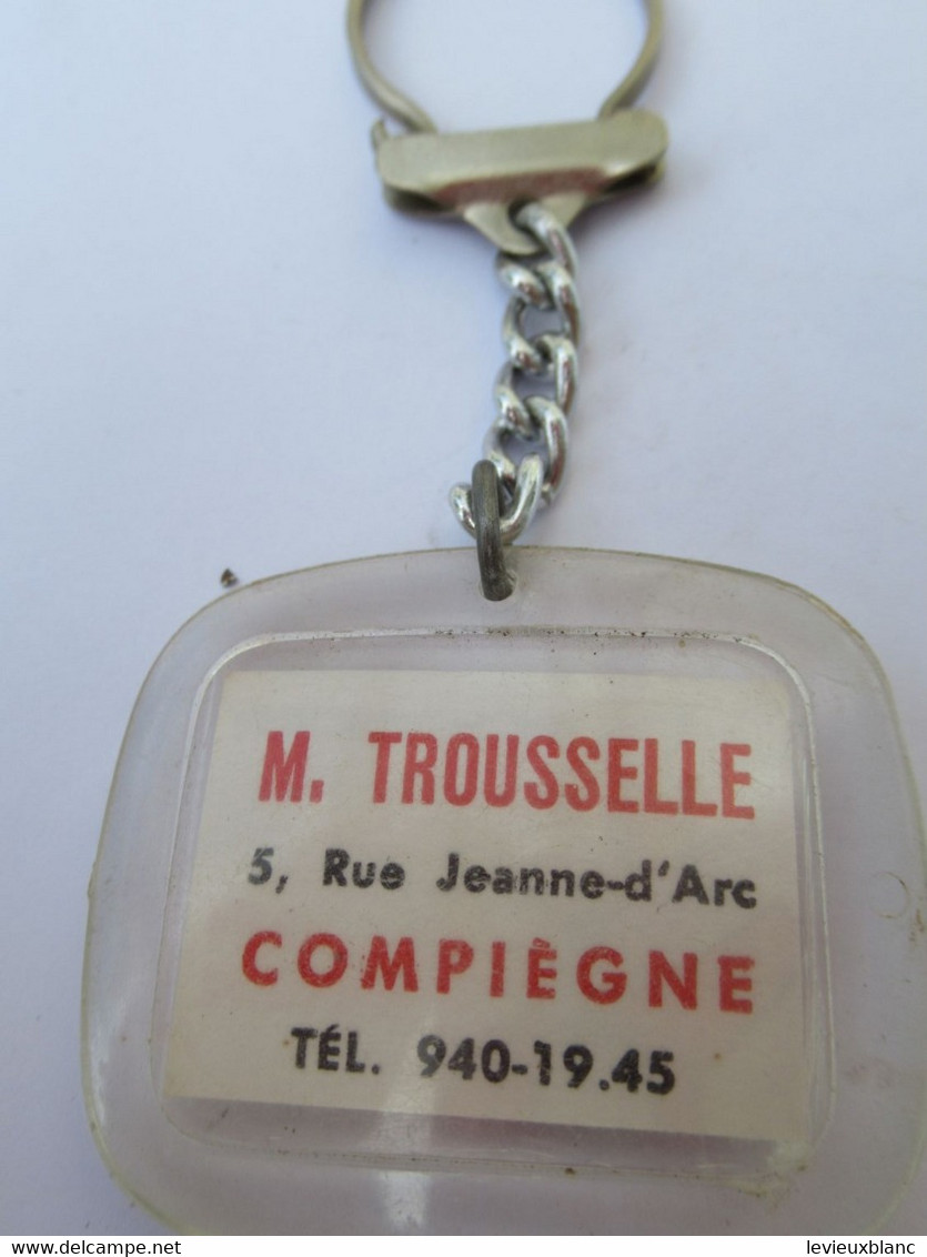 Porte-Clés  Publicitaire Ancien/Electro-ménager /SCHNEIDER/ Radio Télévision/TROUSSELLE/ Compiègne/1960 - 1970    POC496 - Key-rings