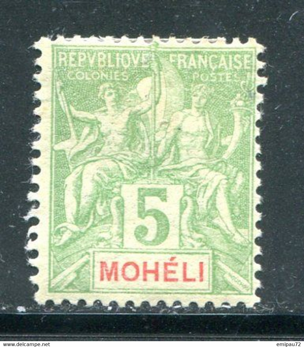 MOHELI- Y&T N°5- Neuf Avec Charnière * - Unused Stamps