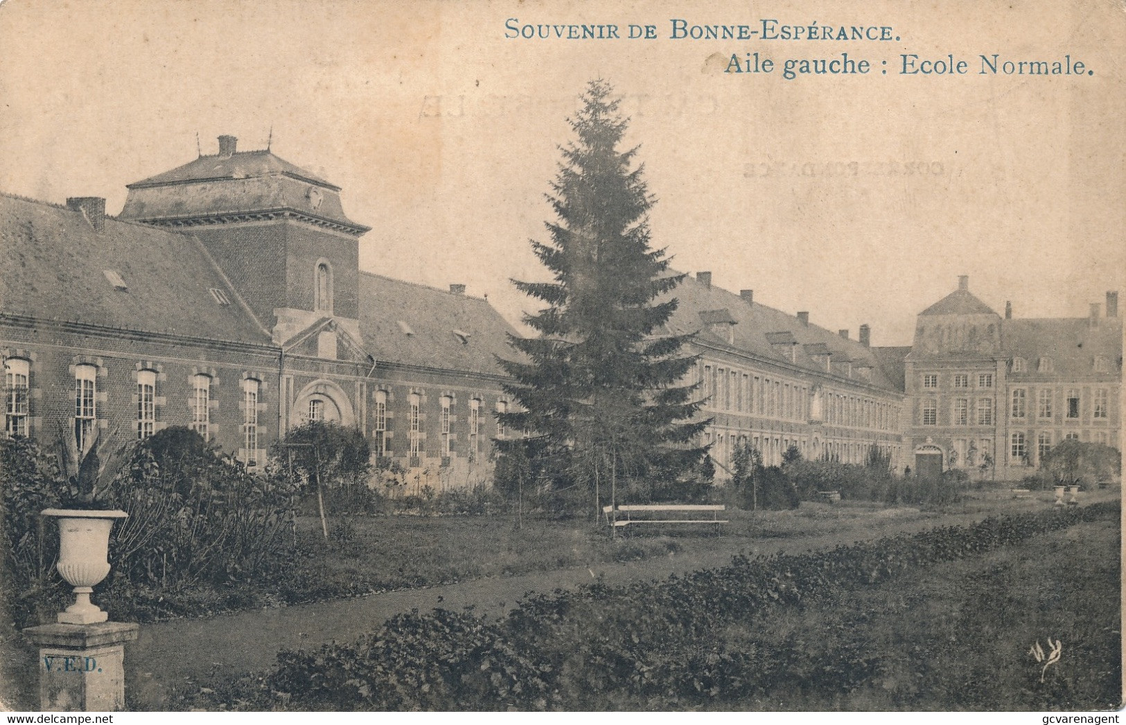 SOUVENIR DE BONNE ESPERANCE  AILE GAUCHE  ECOLE NORMALE    2 SCANS - Estinnes