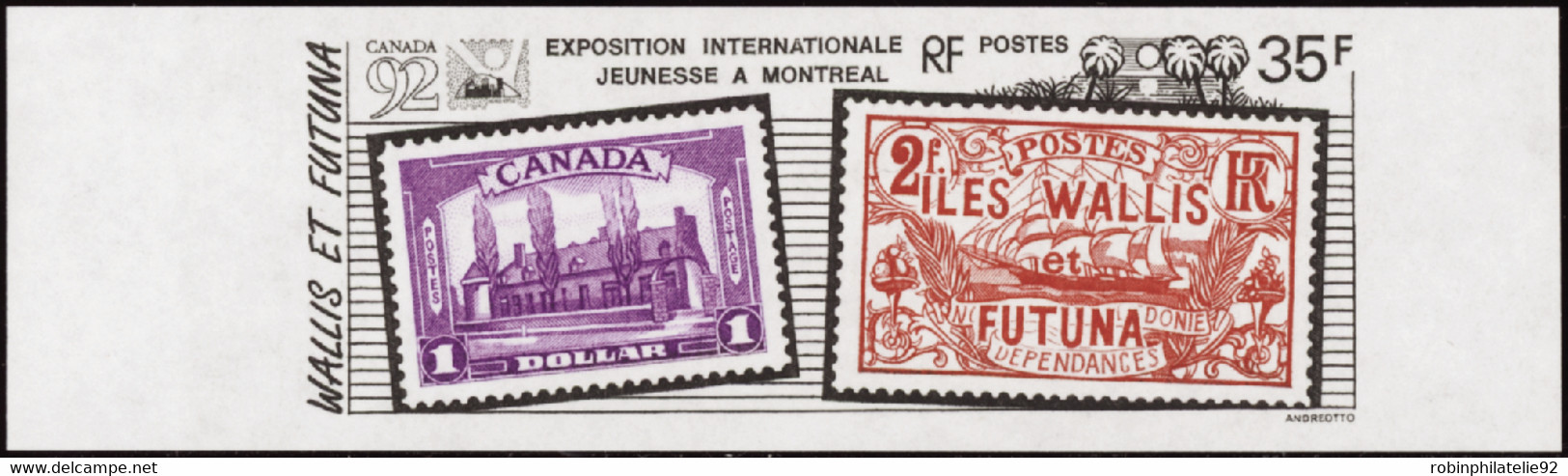 Wallis Et Futuna  Non Dentelés N°426 35f Canada' 92 Qualité:** - Imperforates, Proofs & Errors