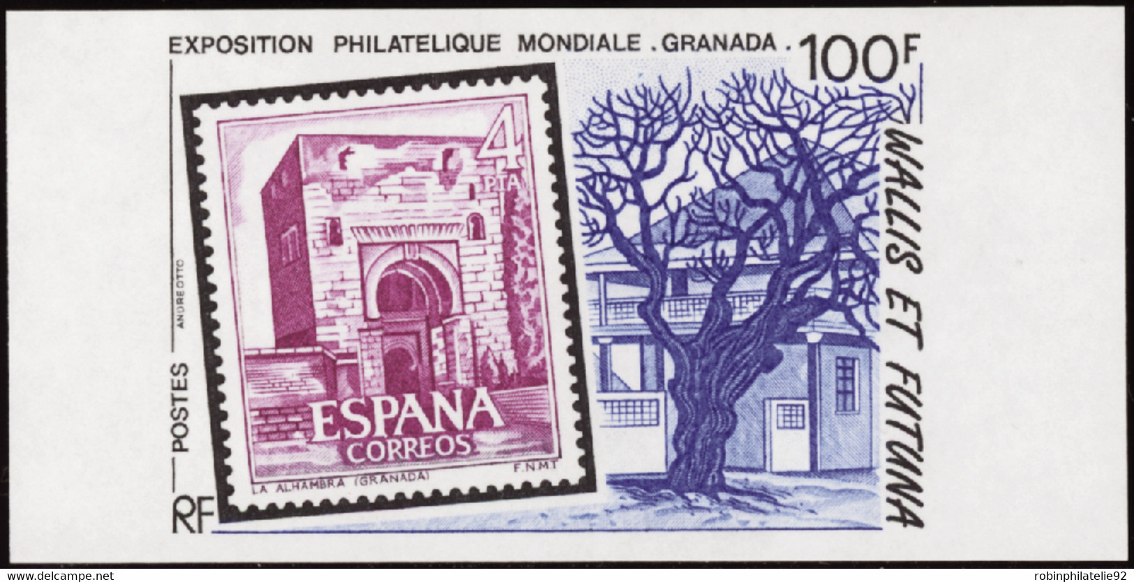 Wallis Et Futuna  Non Dentelés N°428 100f Granada' 92 Qualité:** - Imperforates, Proofs & Errors