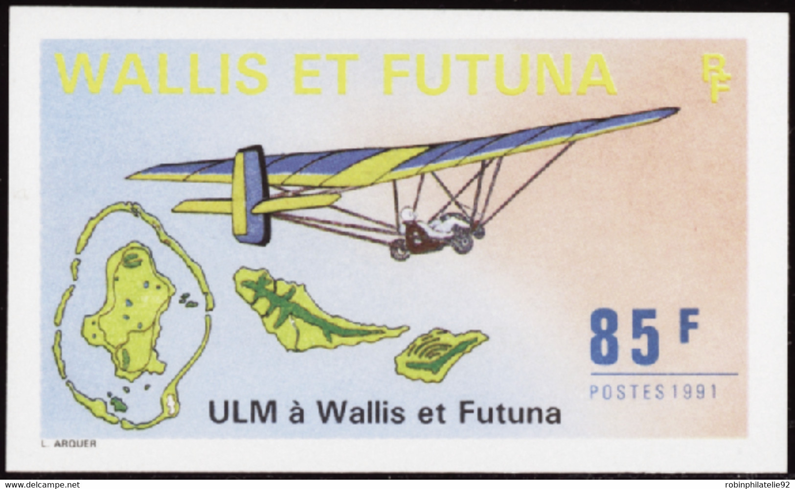 Wallis Et Futuna  Non Dentelés N°410 85f ULM Qualité:** - Imperforates, Proofs & Errors