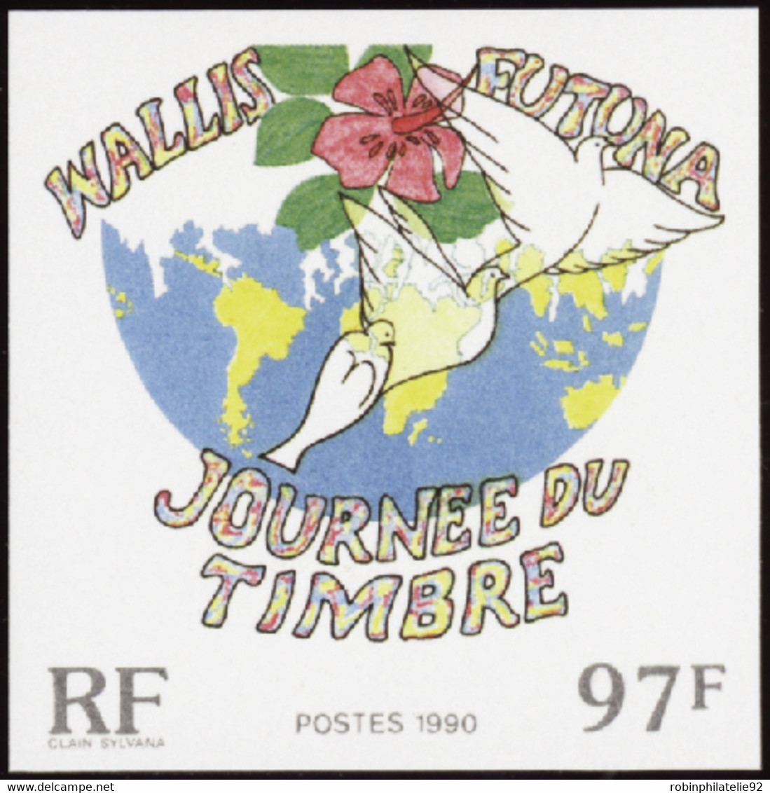 Wallis Et Futuna  Non Dentelés N°403 Journée Du Timbre 1990 Qualité:** - Non Dentellati, Prove E Varietà