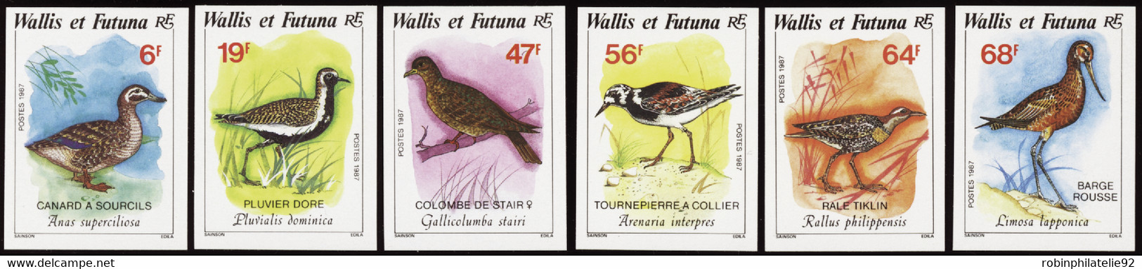 Wallis Et Futuna  Non Dentelés N°369 /374 Oiseaux (6 Valeurs) Qualité:** - Imperforates, Proofs & Errors