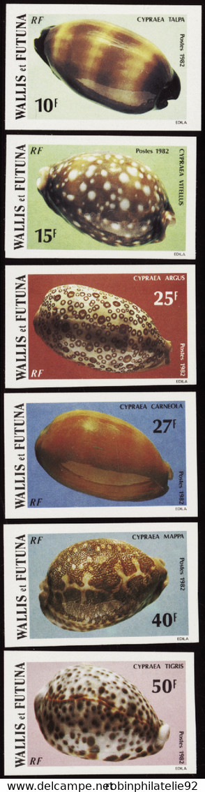 Wallis Et Futuna  Non Dentelés N°291 /296 Coquillages (6 Valeurs) Qualité:** - Imperforates, Proofs & Errors