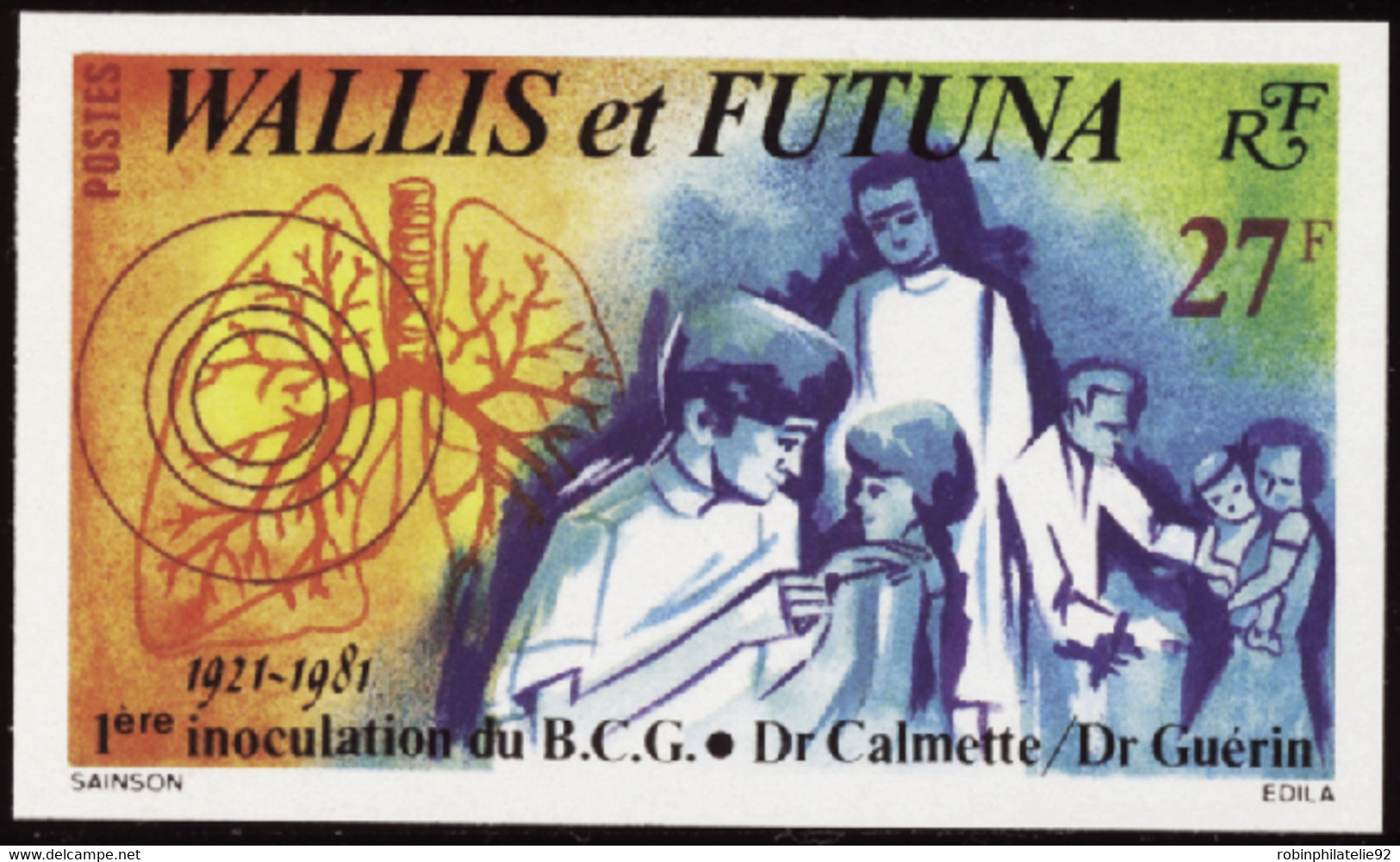 Wallis Et Futuna  Non Dentelés N°273 27f BCG Qualité:** - Imperforates, Proofs & Errors