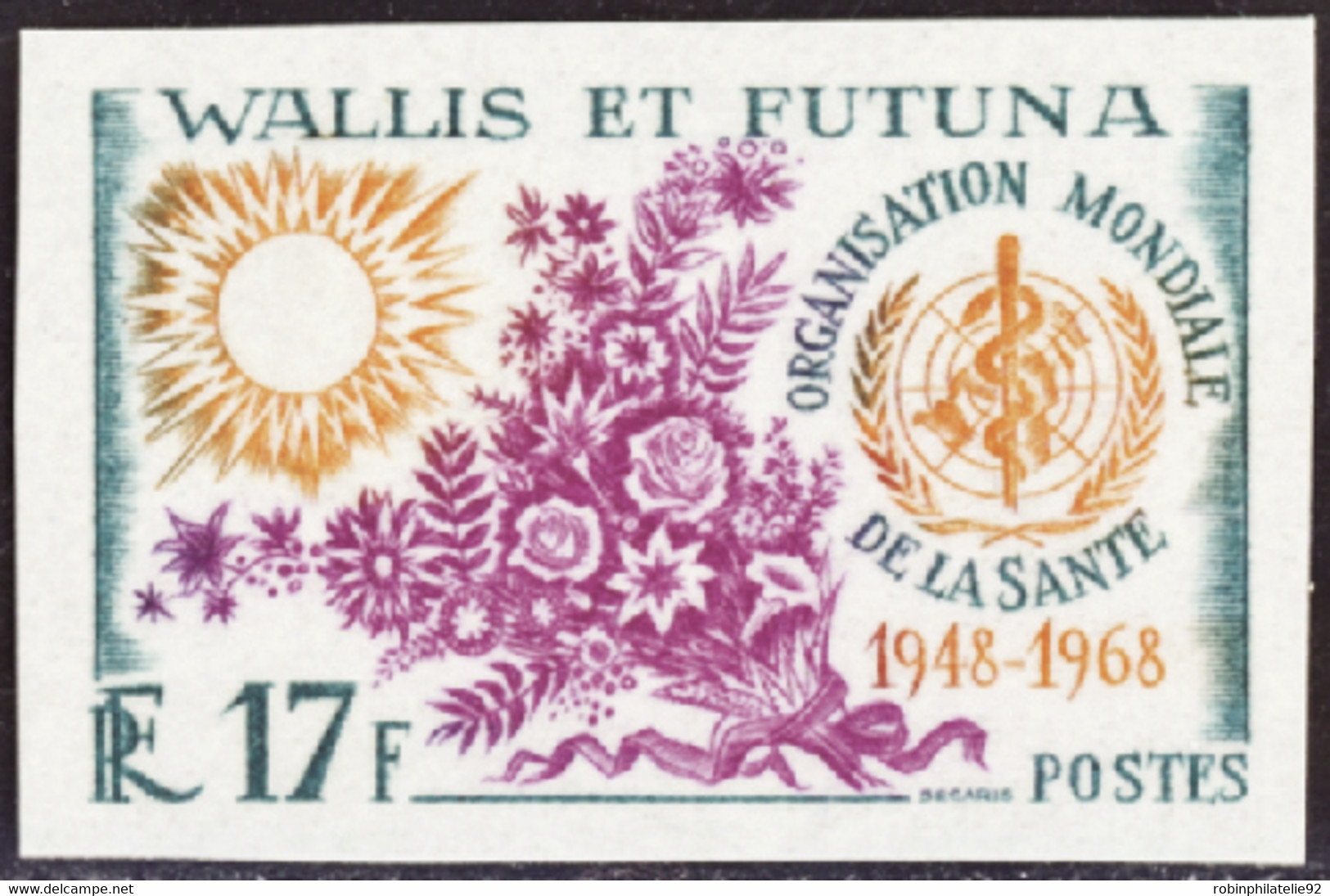 Wallis Et Futuna  Non Dentelés N°172 Organisation Mondiale De La Santé Non Dentelé Qualité:** - Geschnittene, Druckproben Und Abarten