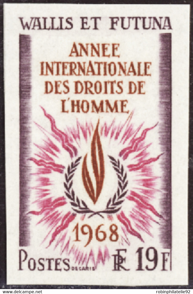 Wallis Et Futuna  Non Dentelés N°173 Année Internationale Des Droits De L'homme Non Dentelé Qualité:** - Sin Dentar, Pruebas De Impresión Y Variedades