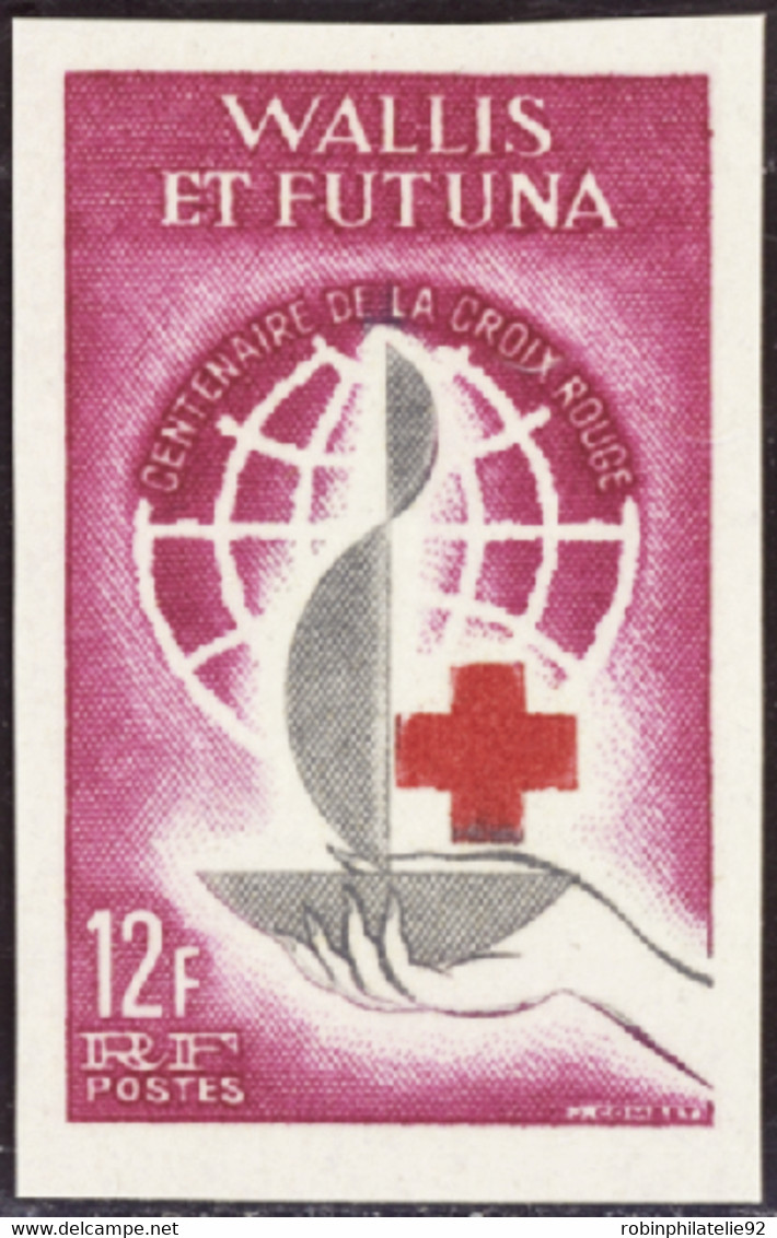 Wallis Et Futuna  Non Dentelés N°168 Croix Rouge Non Dentelé Qualité:** - Imperforates, Proofs & Errors