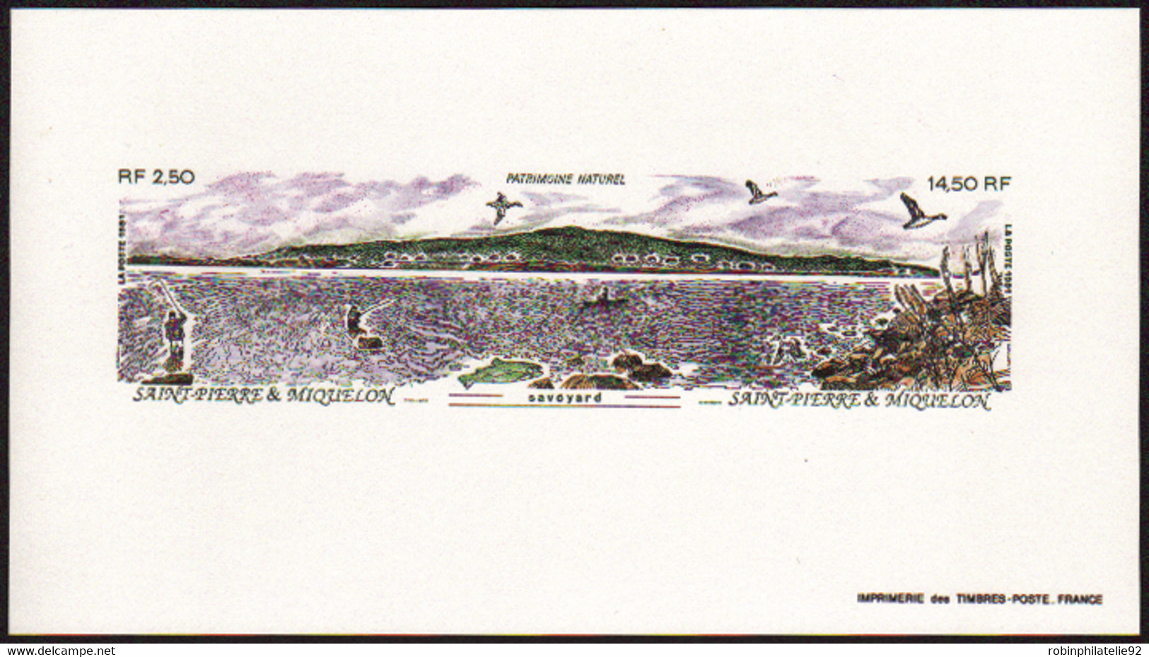 Saint Pierre Et Miquelon épreuves De Luxe N°549 A Triptyque épreuve Collective - Imperforates, Proofs & Errors