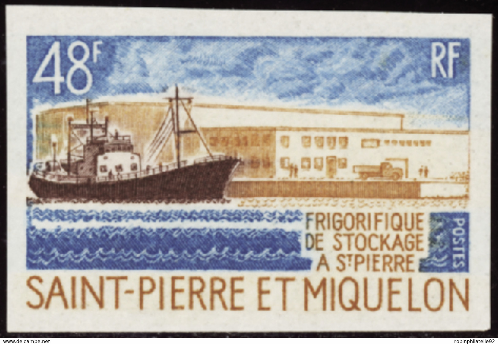 Saint Pierre Et Miquelon Non Dentelés N°406 Frigorifique De Stockage  Qualité:** - Non Dentellati, Prove E Varietà