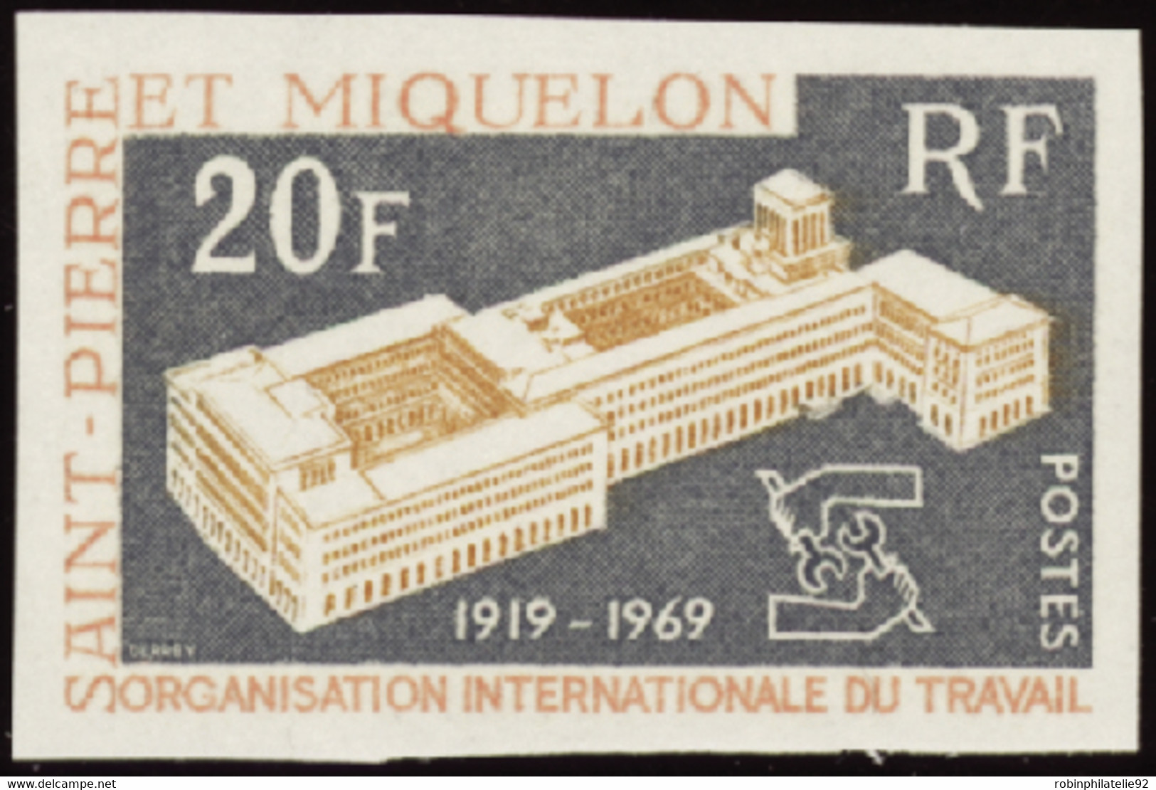 Saint Pierre Et Miquelon Non Dentelés N°398 Organisation Internationale Du Travail Qualité:** - Sin Dentar, Pruebas De Impresión Y Variedades