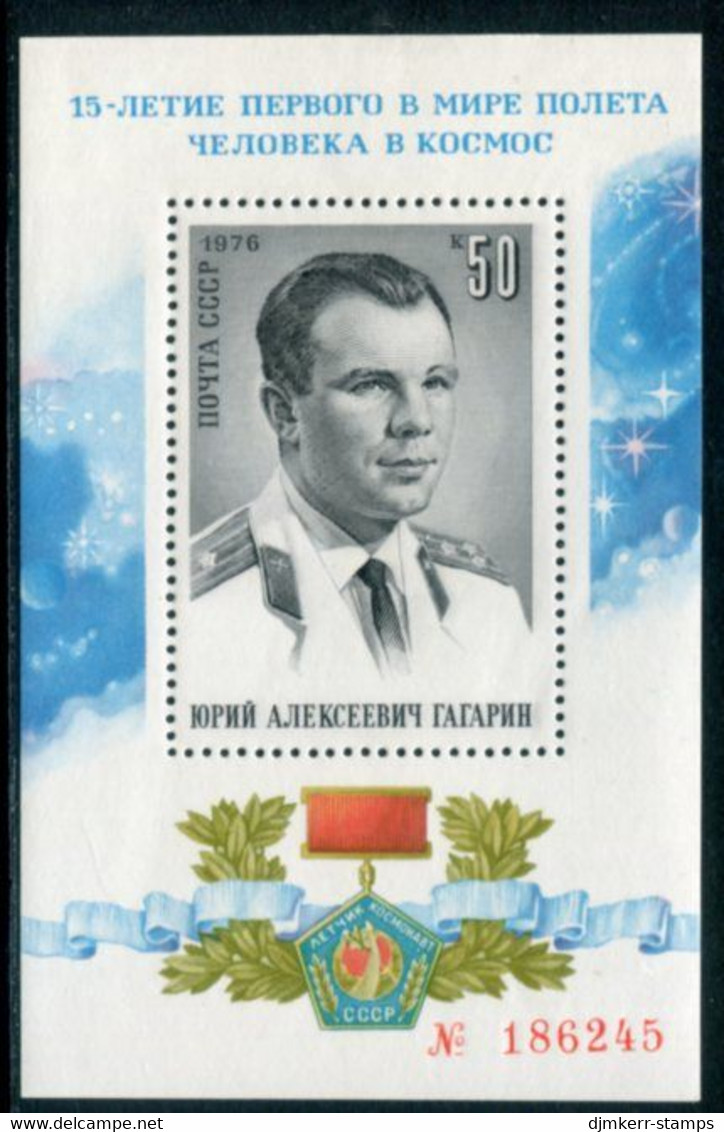 SOVIET UNION 1976 Cosmonauts Day Block MNH / **..  Michel Block 111 - Neufs