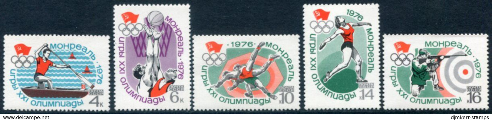 SOVIET UNION 1976 Olympic Games, Montreal MNH / **..  Michel 4478-82 - Unused Stamps