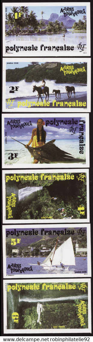 Polynésie Non Dentelés N°399 /404 Activités Touristiques (6 Valeurs) Qualité:** - Imperforates, Proofs & Errors