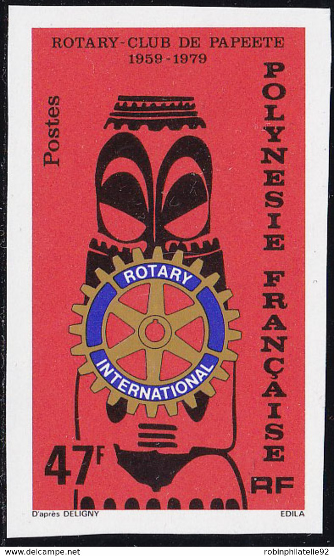 Polynésie Non Dentelés N°145 47f Rotary Club (Papeete) Qualité:** - Imperforates, Proofs & Errors