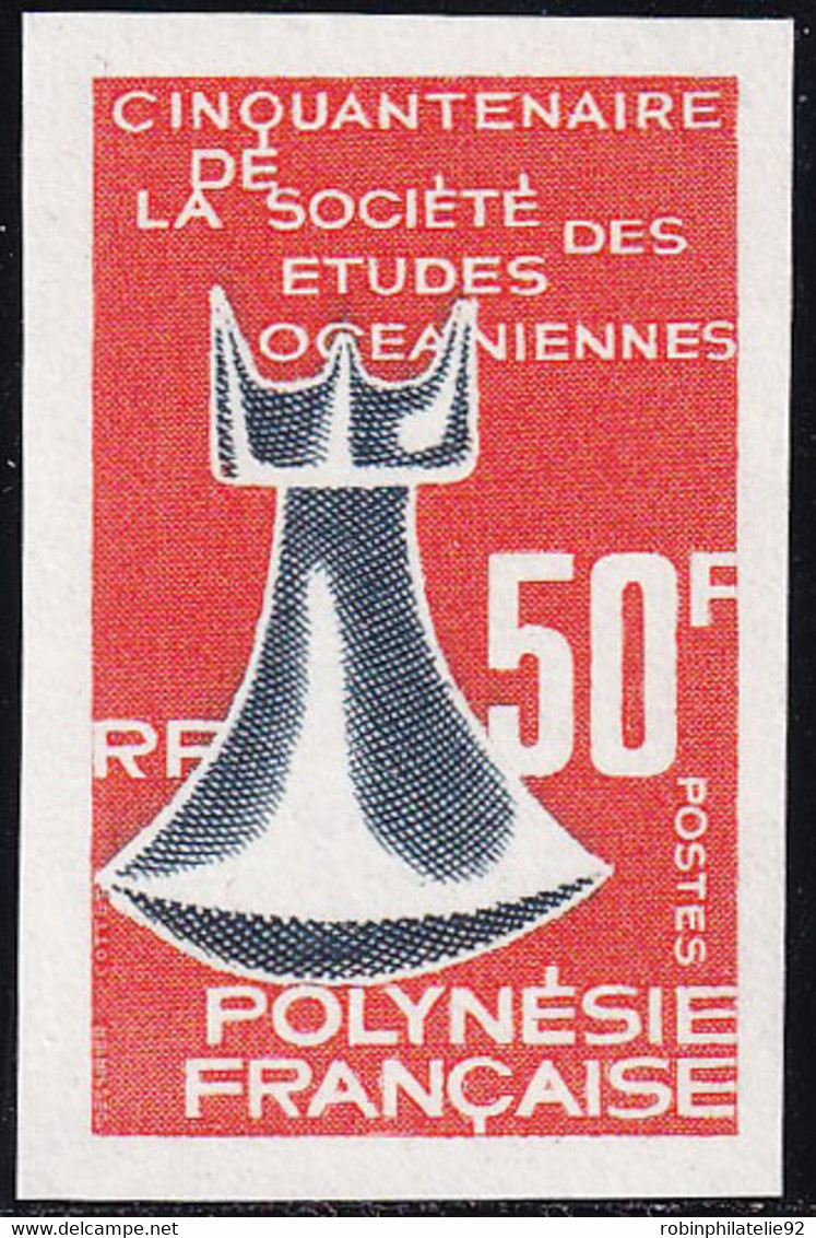 Polynésie Non Dentelés N°46 50f Société Des Etudes Océanographiques Qualité:** - Non Dentellati, Prove E Varietà