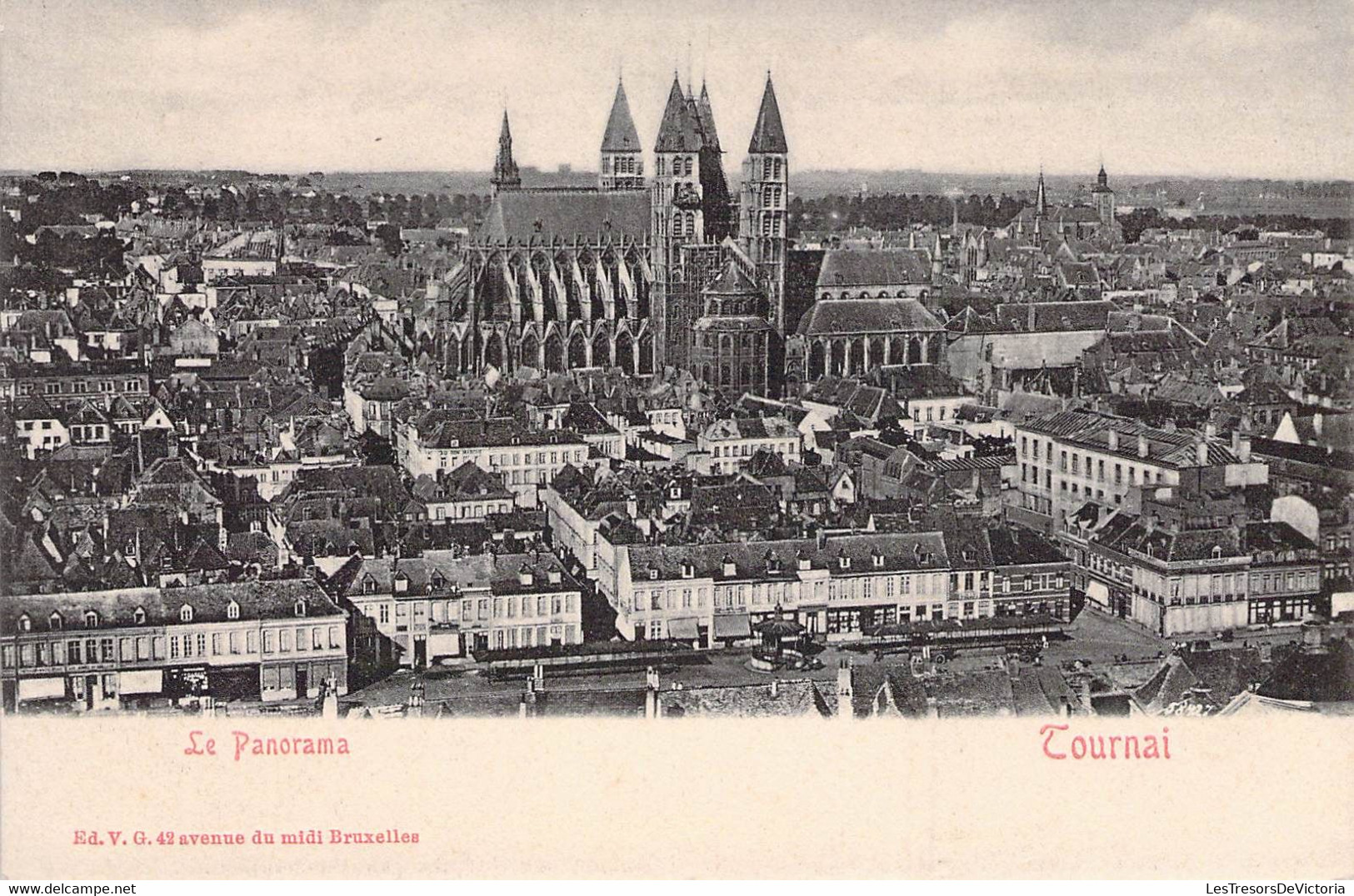 CPA - BELGIQUE - TOURNAI - Le Panorama - Dos Non Divisé - Tournai