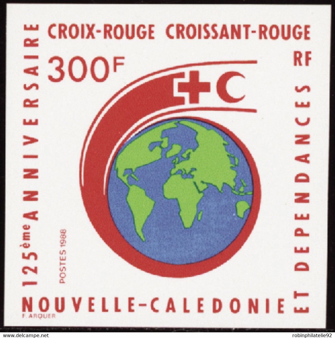 Nouvelle Calédonie Non Dentelés N°555 Croix Rouge 1988 Qualité:** - Non Dentelés, épreuves & Variétés