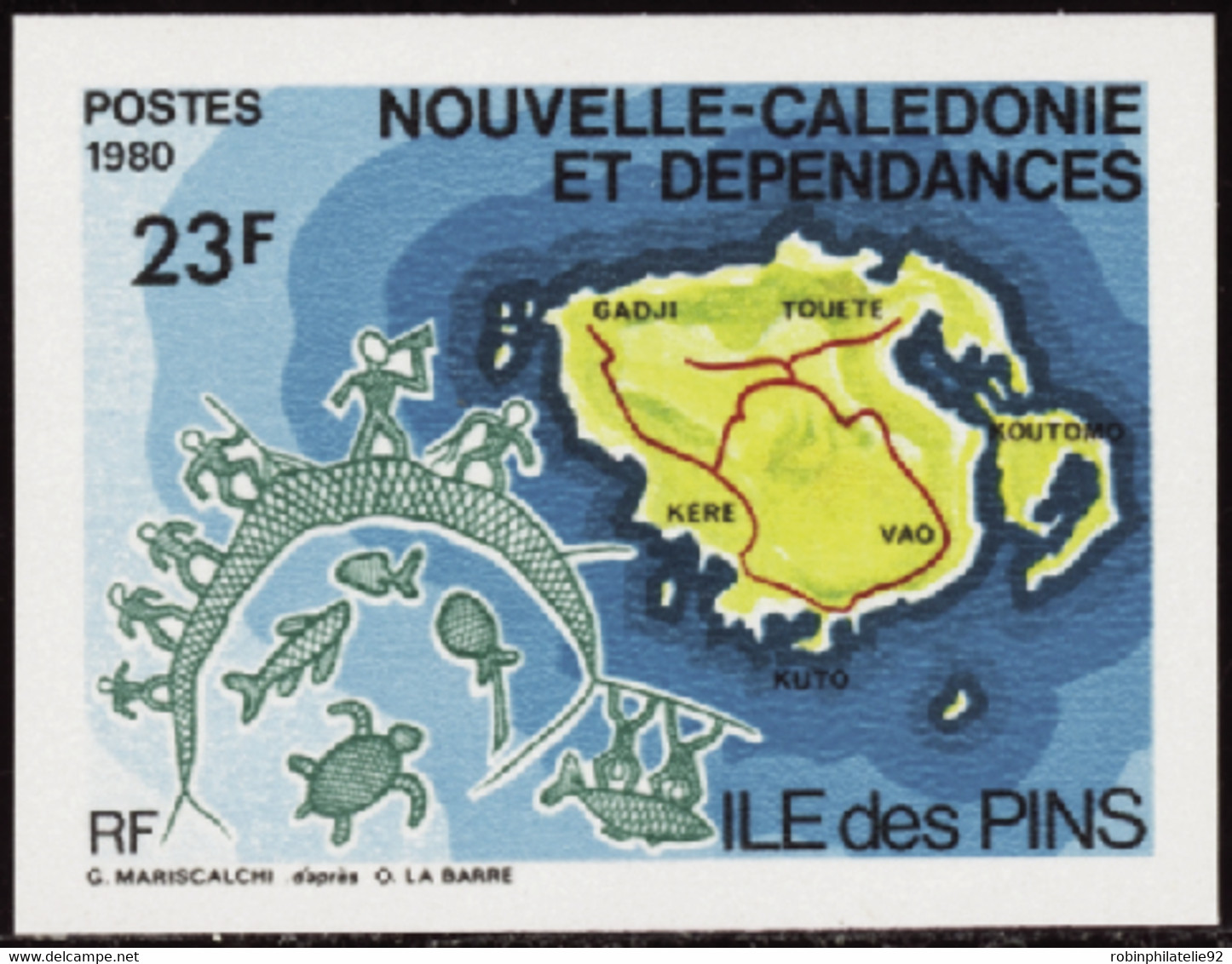 Nouvelle Calédonie Non Dentelés N°435 23f Ile Des Pins Qualité:** - Sin Dentar, Pruebas De Impresión Y Variedades