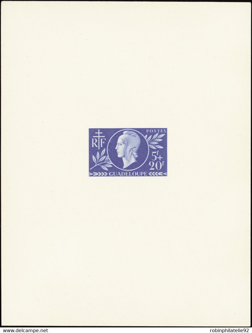Guadeloupe épreuves De Luxe N°175 Entraide Française épreuve De Luxe - Sonstige & Ohne Zuordnung