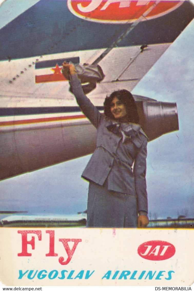 JAT Yugoslav Airlines Stewardess Advertising Pocket Calendar 1979 - Advertisements