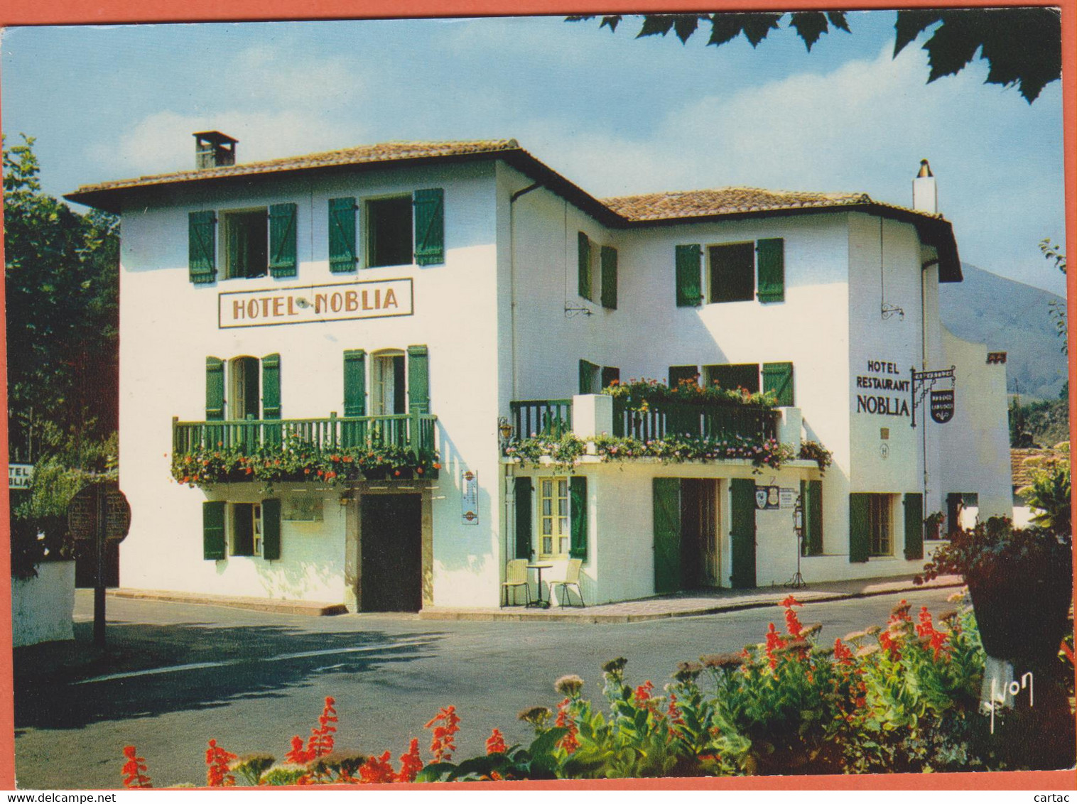 D64 - BIDARRAY - "PARADIS DE LA TRUITE"-HÔTEL NOBLIA-LE PAYS BASQUE-Restaurant-Propriétaire LARRART-CPM Grand Format - Bidarray