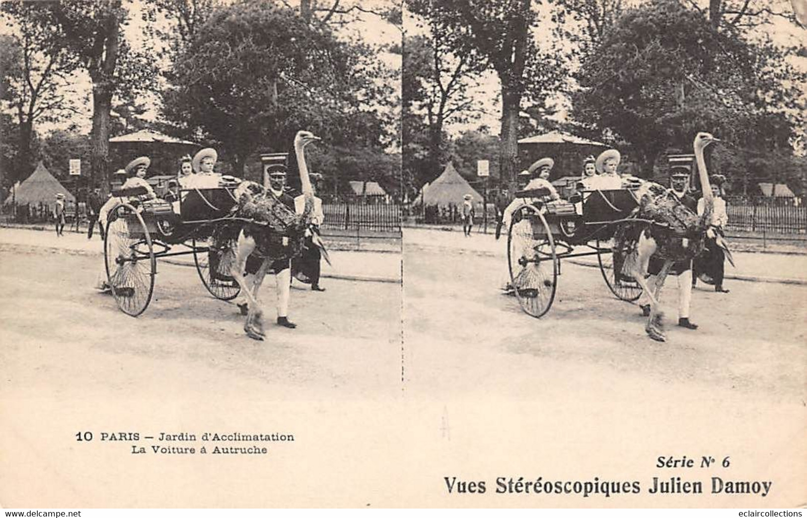 Cartes Stéréos.    4 Cartes   Paris  Jardin D'Acclimatation . Singes Autruches  Et  Militaires     (voir Scan) - Stereoscope Cards