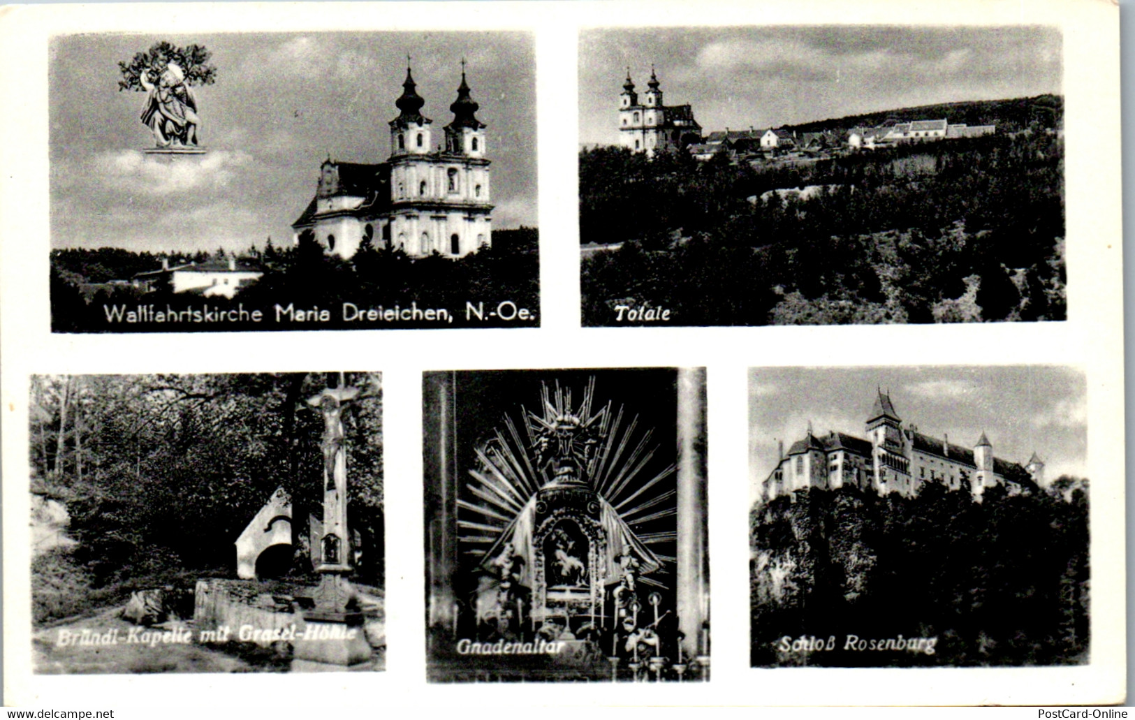 36942 - Niederösterreich - Maria Dreieichen , Bründl Kapelle Mit Grasel Höhle , Gnadenaltar , Schloß Rosenburg , Mehrbil - Rosenburg