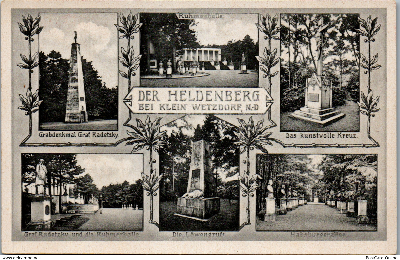 36978 - Niederösterreich - Klein Wetzdorf , Der Heldenberg , Grabdenkmal Graf Radetzky , Löwengruft , Ruhmeshalle - Nich - Hollabrunn