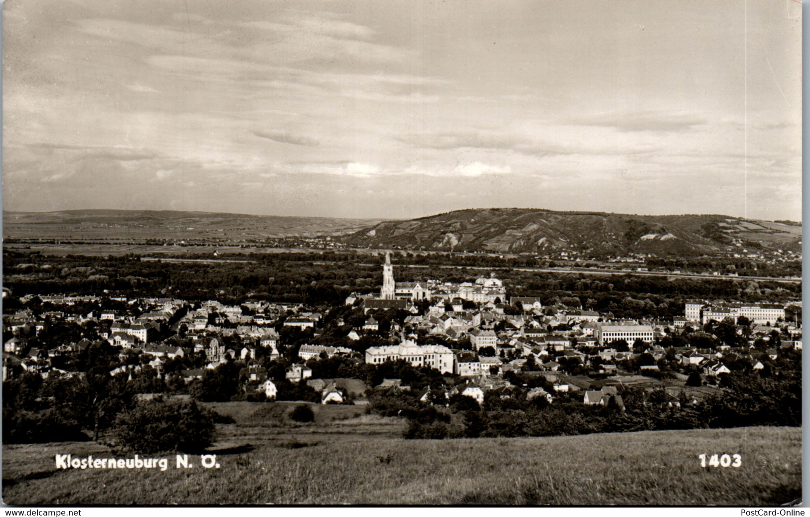 36980 - Niederösterreich - Klosterneuburg , Panorama - Gelaufen 1956 - Klosterneuburg