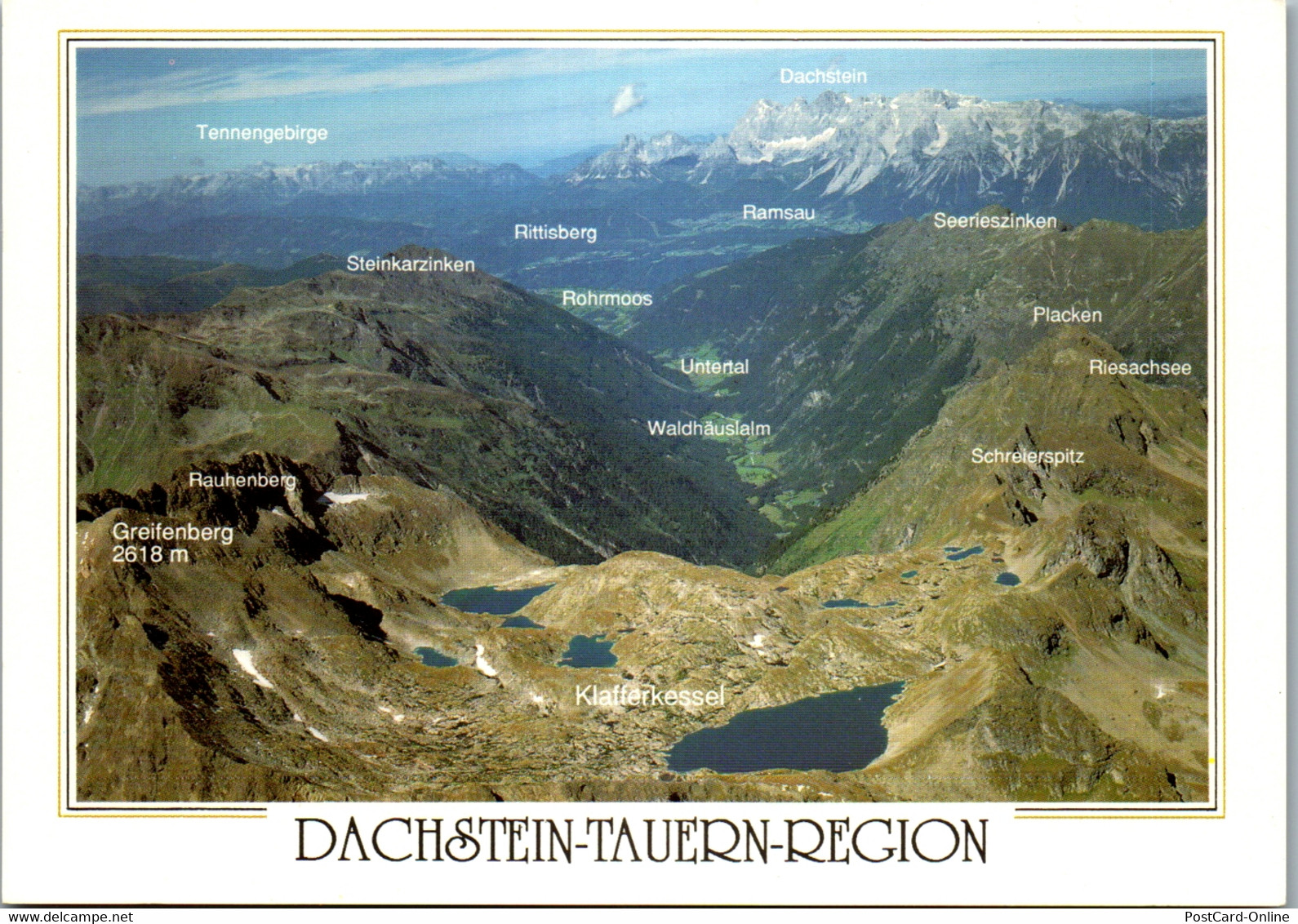 37024 - Steiermark - Dachstein Tauern Region , Greifenberg , Klafferkessel , Schreinerspitz - Nicht Gelaufen - Schladming