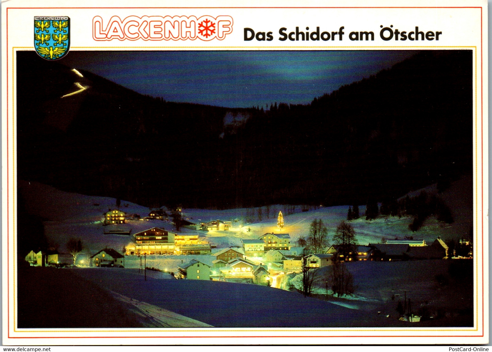 37196 - Niederösterreich - Lackenhof Am Ötscher , Schidorf , Ski - Gelaufen 1988 - Gaming